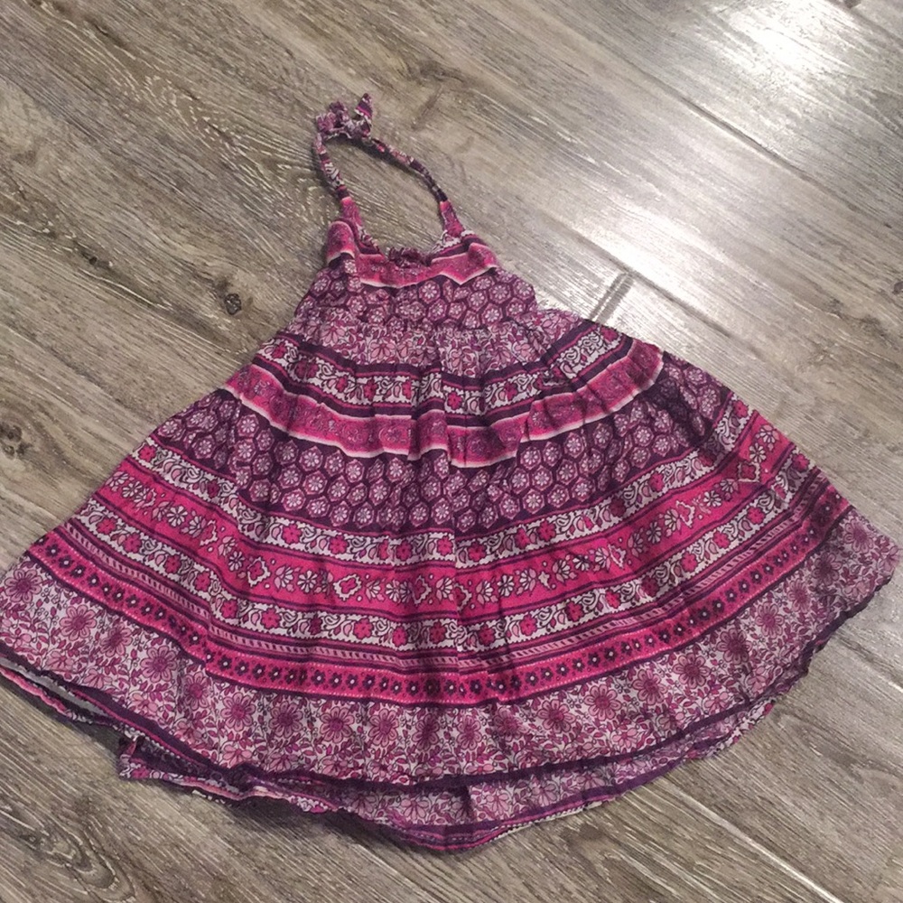 Floral halter dress
